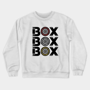 Box Box Box F1 Tyre Compound V2 Design Crewneck Sweatshirt